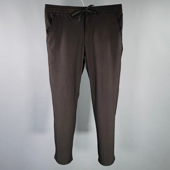 UNITED ARROWS Size M Black Polyester Blend Drawstring Casual Pants - Picture 1 of 3